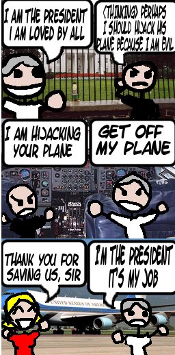 THE PRESIDENT FIGHTS PEOPLE ON HIS AIRPLANE