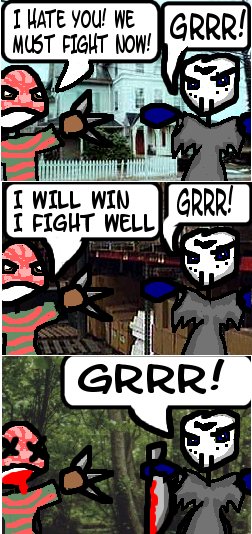 TWO FAMOUS PSYCHOPATHS HAVE A MEDIOCRE BATTLE